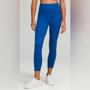 NWOT Lululemon Fast and Free High-Rise Tight 25" *Nulux Symphony Blue